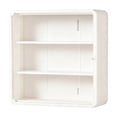 thumbnail image 1 of Moonsky Blind Box Display Case, Wall Mounted Clear Acrylic Organizer Shelf with Dustproof Door for Figures, Small Collectibles Storage Cabinet White, 1 of 3
