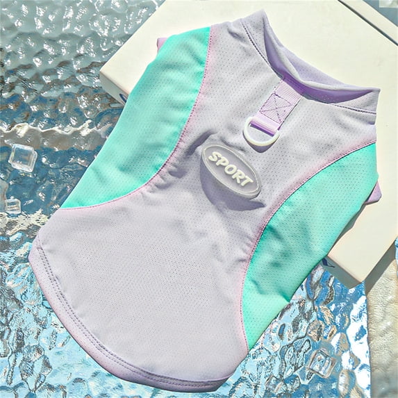 Moonsky Cooling Ice Silk Pet Shirt for Summer UV Protection and Lightweight Breathable Apparel for Small Dogs