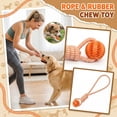thumbnail image 1 of Moonsky Dog Rope Ball Toy, Durable Rubber Knot Ball for Aggressive Chewers and Molar Teeth Cleaning for Indoor Play, 1 of 6