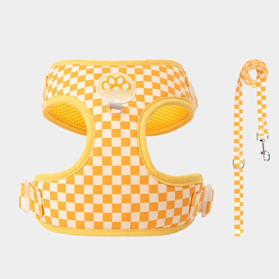 Moonsky Escape-Proof Dog Harness for Small Dogs with Adjustable Soft Padded Vest for Secure Walking and Training Polyester, A M