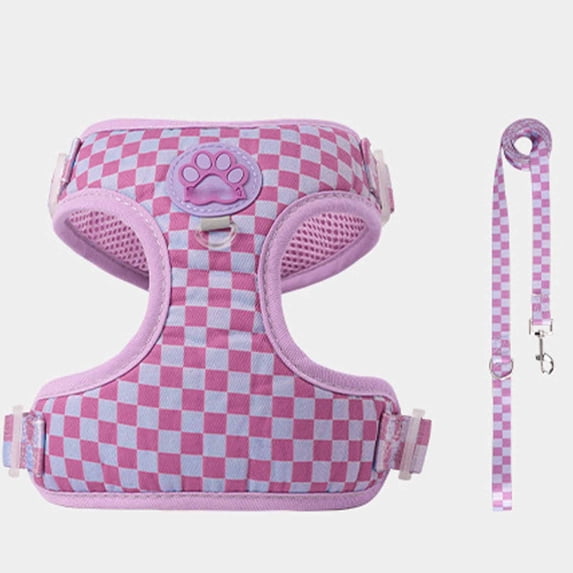 Moonsky Escape-Proof Dog Harness for Small Dogs with Adjustable Soft Padded Vest for Secure Walking and Training Polyester, D S