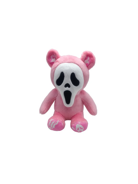 Ghost Face Bear Halloween Plush Toy Stuffed Animal Scary Cute Spooky Bear ,10.63 Inch Perfect Holiday Gift for Kids Adults