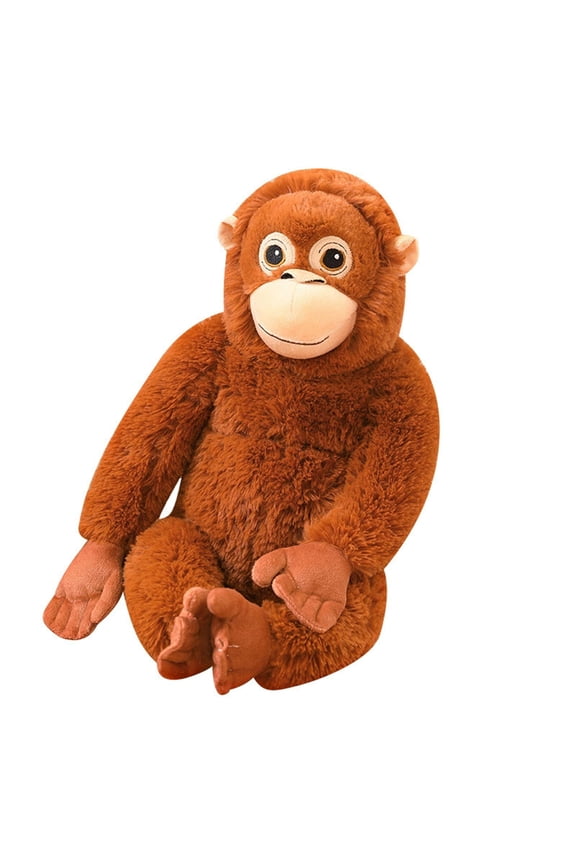 Gorilla Plush Toy, 23.6 in Large Monkey Stuffed Animal for Home Decoration and Soft Hugging Pillow, Realistic Long Arm Ape
