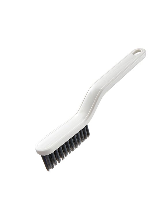 Hard Bristle Crevice Cleaning Brush, Ultra-Slim Deep Detail Scrubber for Furniture and Window Grooves, Professional Home Tool,White