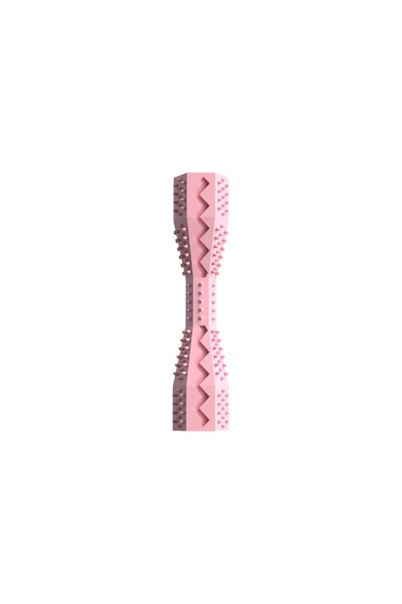 Hexagonal Dog Chew Toy, Durable TPR Molar Stick for Aggressive Chewers, Interactive Boredom Relief Pet Toy for Small Dogs