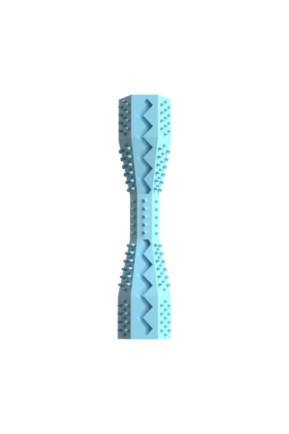 Hexagonal Dog Chew Toy, Durable TPR Molar Stick for Aggressive Chewers, Interactive Boredom Relief Pet Toy for Small Dogs