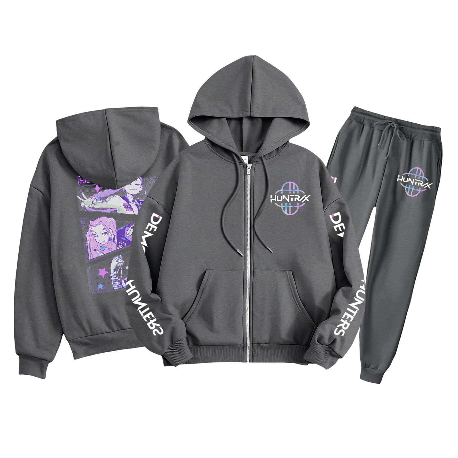 MoonskyKpop Demon Hunter Jacket Set,Kpop Demon Hunter Girls' Group