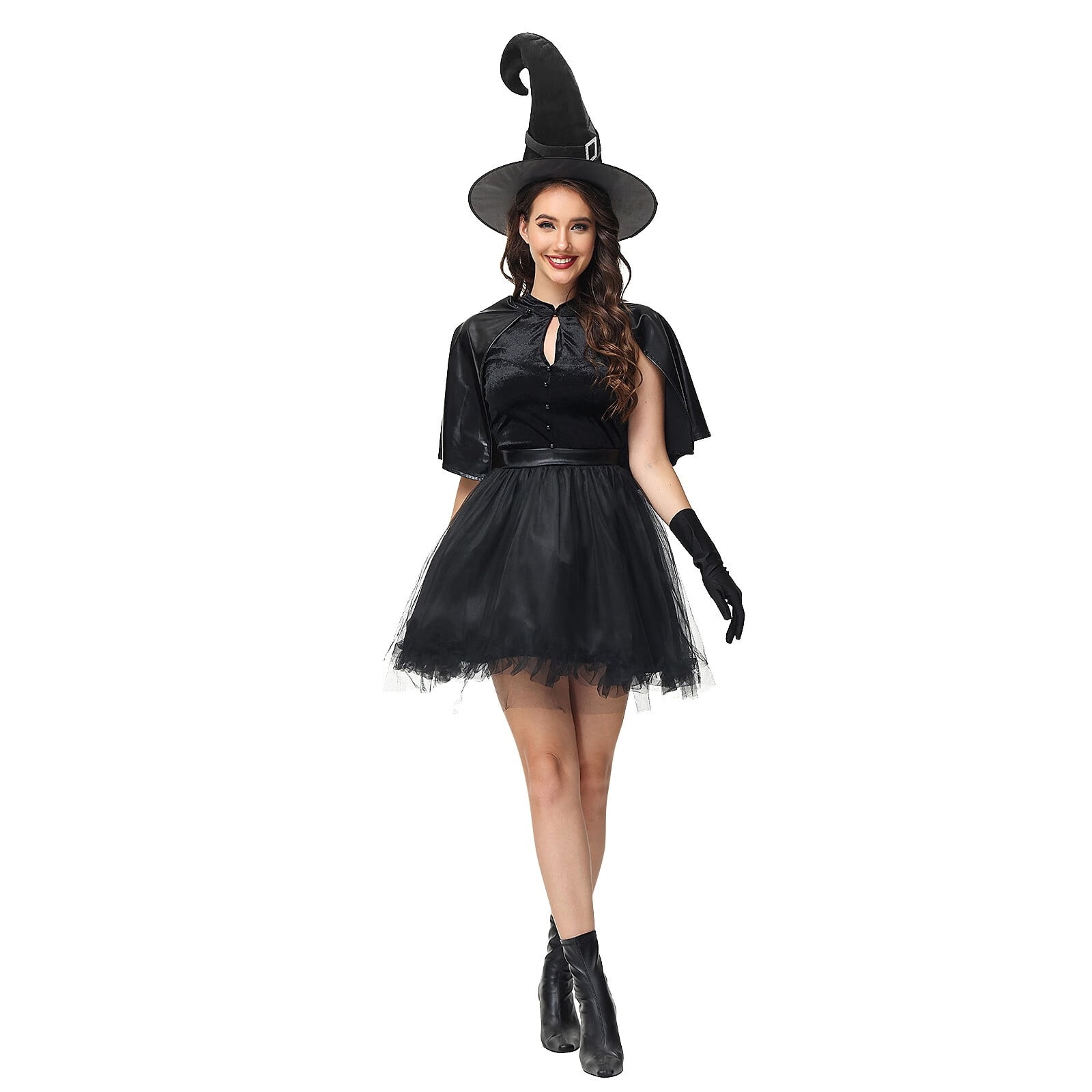 Moonsky Ladies Halloween Witch Dress Up Costume Witch Performance
