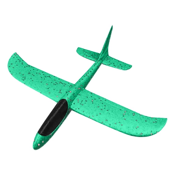 Moonsky Large Foam Throwing Glider Airplane 19 Inch Inertia Aircraft Model for Outdoor Flying Sports and Family Gathering Fun green 19x18.9 in