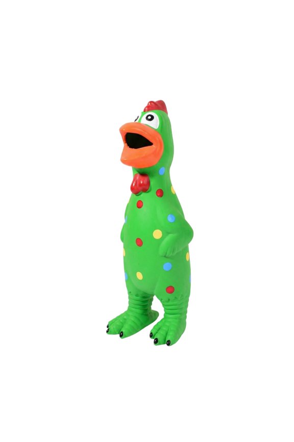 Latex Squeaking Chicken Dog Toy for Interactive Fetch and Stress Relief with Loud Screaming Sound