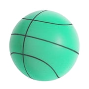 Moonsky Lycra Memory Foam Silent Basketball for Indoor Practice, High-Bounce Mute Training Ball, 7 in, Green