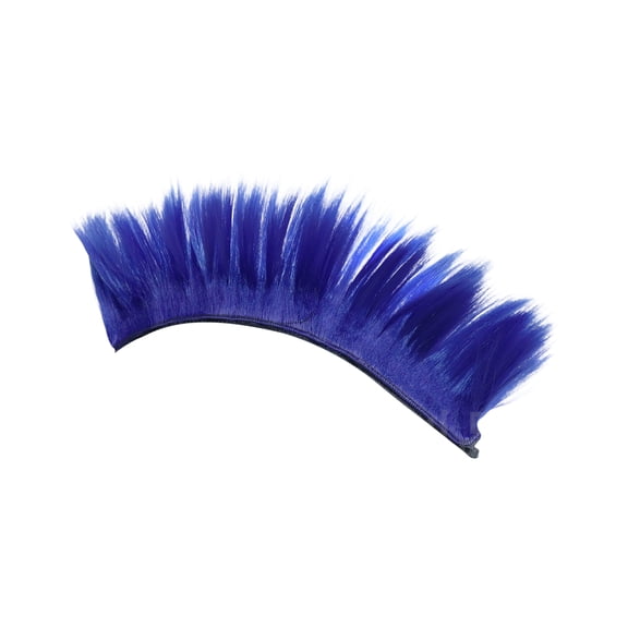Moonsky Motorcycle Helmet Mohawk Decorative Wig, Punk Style Synthetic Hair for Bike Helmet (4 Inch) Blue One Size