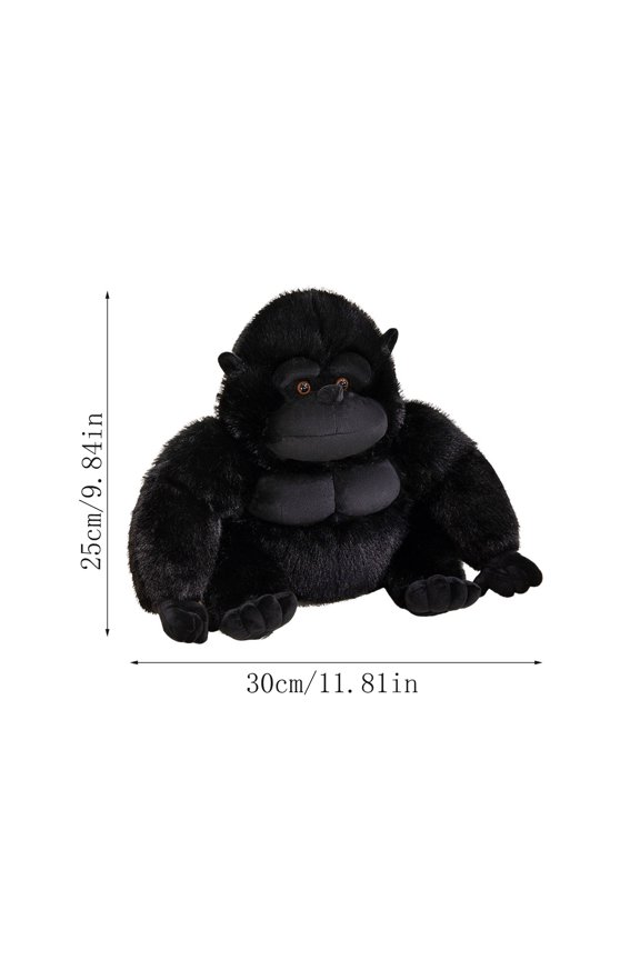 PP Cotton Realistic Gorilla Stuffed Animal for Wildlife Lovers and Jungle Theme Home Decoration