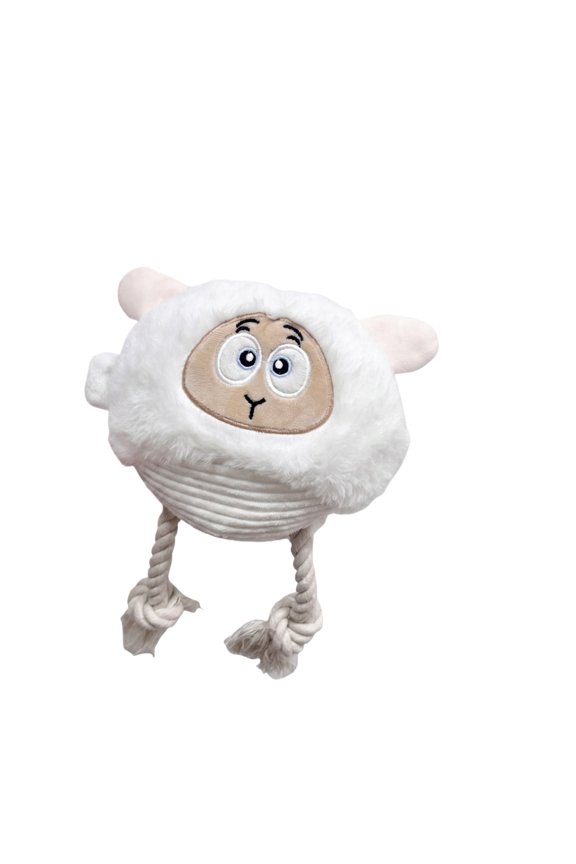 Plush Chicken Rope Tug Dog Toy with Squeaker for Interactive Play and Dental Cleaning for Boredom Relief