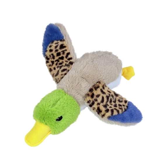 Moonsky Plush Duck and Chicken Squeaky Toy with Crinkle Paper for Dog Teething Relief and Interactive Tugging