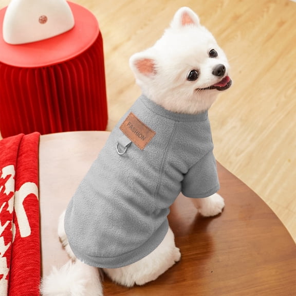 Moonsky Polar Fleece Dog Sweatshirt for Athletic Performance and Warm Pet Apparel for Outdoor Winter Exercise