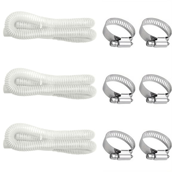 Moonsky Pool Filter Hose Replacement, Durable PE Drainage Tubing for Sand Filter Pump and Above Ground Pools Connection Line