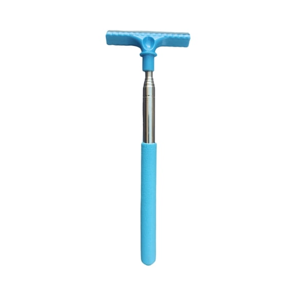 Moonsky Retractable Car Rearview Mirror Wiper, Portable Side Mirror Squeegee with Telescopic Handle for Professional Automotive Glass Cleaning,Sky Blue