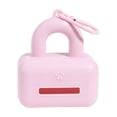 thumbnail image 1 of Moonsky Silicone Poop Bag Holder, Portable Waste Bag Dispenser for Leash Attachment, Travel Outdoor Dog Walking Supplies, Pink, 1 of 5