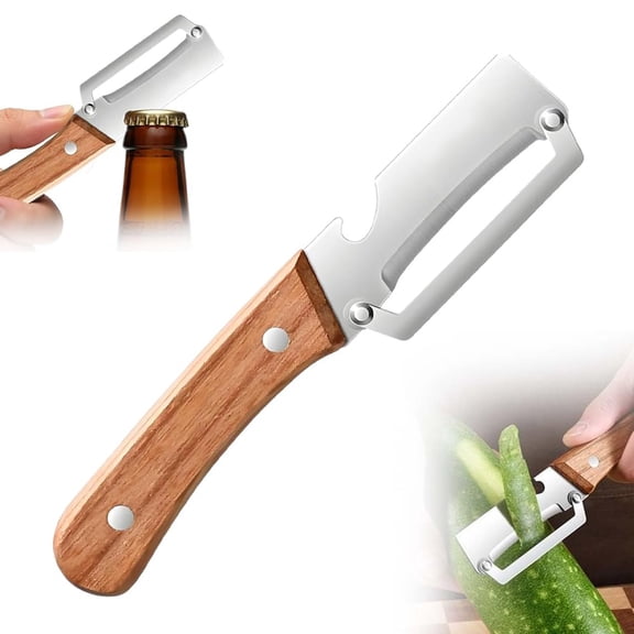Moonsky Speed Peeler Knife 7in Adjustable Spring Setting Fruit and Vegetable Peeler for Millimeter Level Slicing and Professional Kitchen Silver Approx 7 in