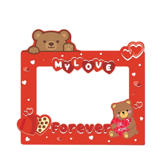 Moonsky Spring Photo Frame Gift, Painted Wood Frame with Floral & Bunny Details, Ideal for Mother’s Day, Easter & Grandparent Gift F 1PC