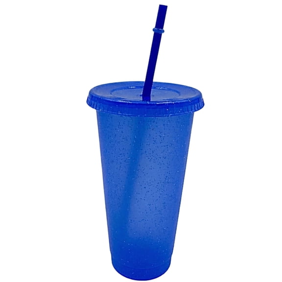 Moonsky Sublimation Tumbler with Straw, Large Plastic Flash Cup Eco Friendly Heat Transfer Printing Travel Mug for Advertising DIY Gifts