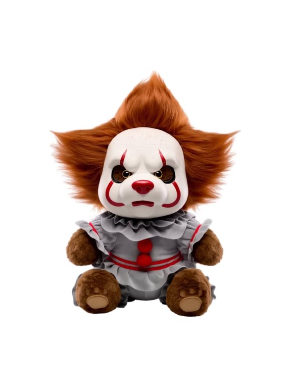 Teddy Bear Plush Clown Plushie Teddy Stuffed Animal Doll 12 inch Terrors Plush Figure Gift Collection Halloween Decor Party Favors