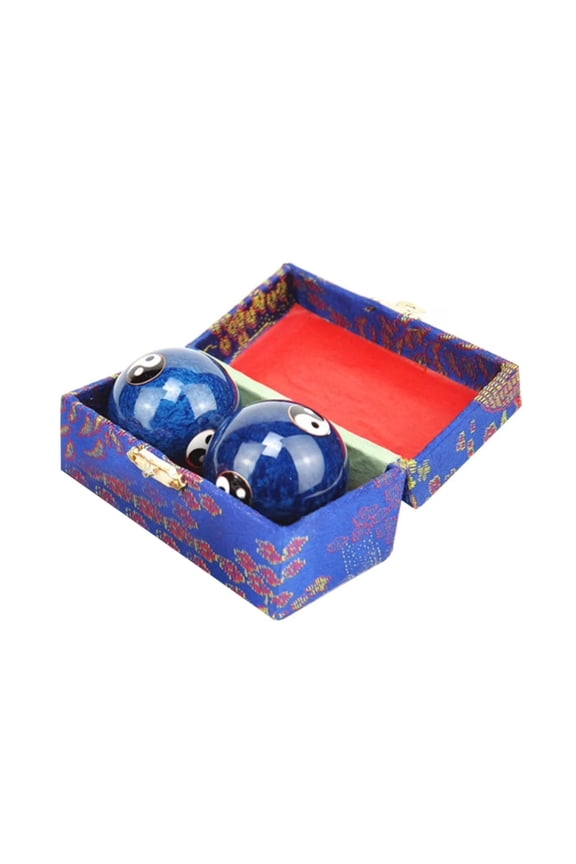 Traditional Baoding Balls, Stress Relief Hand Exercise Balls, Self-Massage for Health, Improve Mobility (Pair) Baoding Ball 1.5 in each