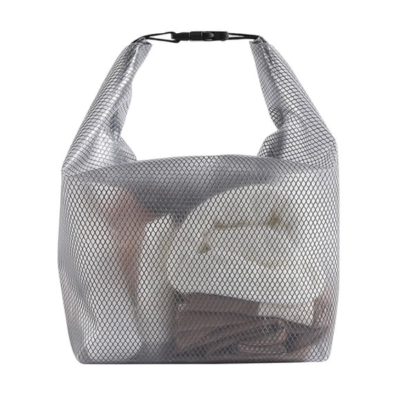 Moonsky Waterproof Dry Wet Separation Bag, Large Capacity EVA Storage Pouch for Gym Swimming Bathroom, Portable Hanging toiletry Organizer Gray M