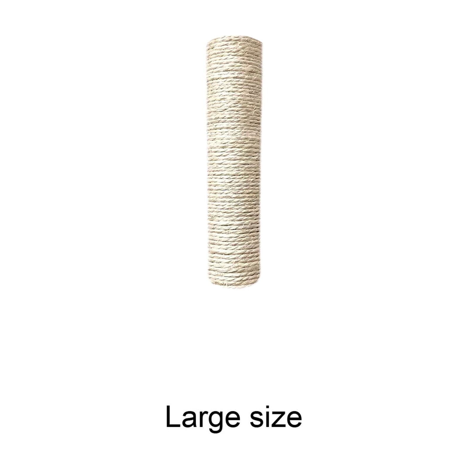 Moonsky White Sisal Cat Scratcher, Heavy Duty Scratching Post for Cages and Wall Mount Natural Sisal Rope Grinding Claws Toy for Cats Climbing Frame