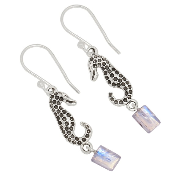 Moonstone 925 Sterling Silver Earring Jewelry ALLE-4357