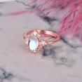 thumbnail image 1 of Moonstone Opal Inlaid Ring For Women Goose Egg Bronze Tone Elegant Fashion Jewelry Statement With Fine Craftsmanship, 1 of 6