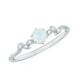 thumbnail image 1 of Rosec Jewels Moonstone Promise Ring with Diamond, Nature Inspired Leaf Ring - AAA Quality, 925 Sterling Silver, US 9.50, 1 of 8