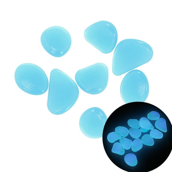 Moonstone Promotion Sale! Nomeni Glow in The Dark Pebbles Luminous Stones Rocks for Garden Aquariums Decor 100Pcs, Home Decor Clearance Sale