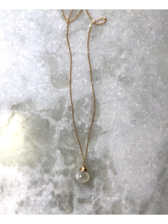 Moonstone Rain Necklace