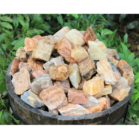 Moonstone Rough Natural Stones Wholesale lots - Black Moonstone, Peach Moonstone