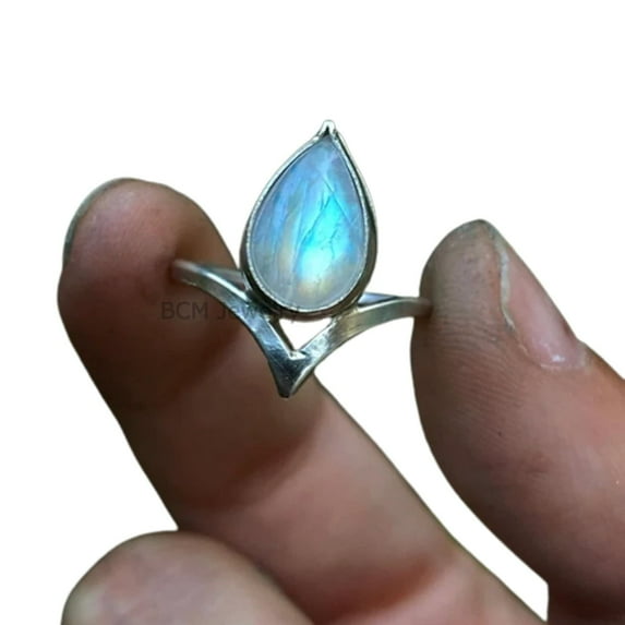 Moonstone Silver Ring