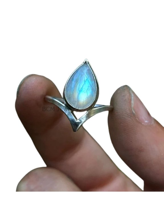 Moonstone Silver Ring