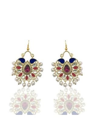 Faux pearl deals earrings walmart