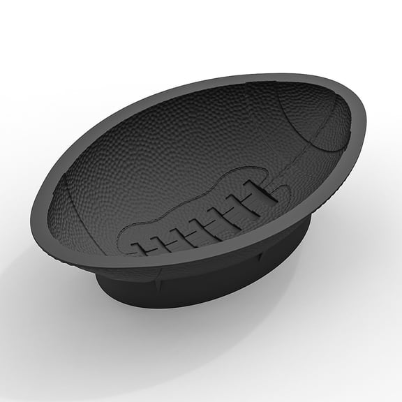 Moontgen 11 Inch Football Cake Pan Football Shaped Chocolate Cake Mould (black)