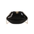 thumbnail image 1 of Moontgen Crossbody Bag for Women Lips Shape Shoulder Bag Pvc Clutch Purse for Work(black), 1 of 9