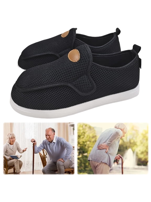Diabetic Shoes for Men Extra Wide Width Walking Shoes for Swollen Feet(black 41)