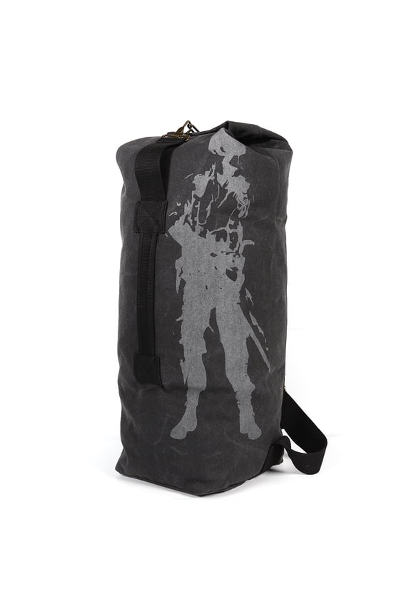 Man Travel Backpack Large Mountaineering Hand Bag Bucket Shoulder Bags(black L)