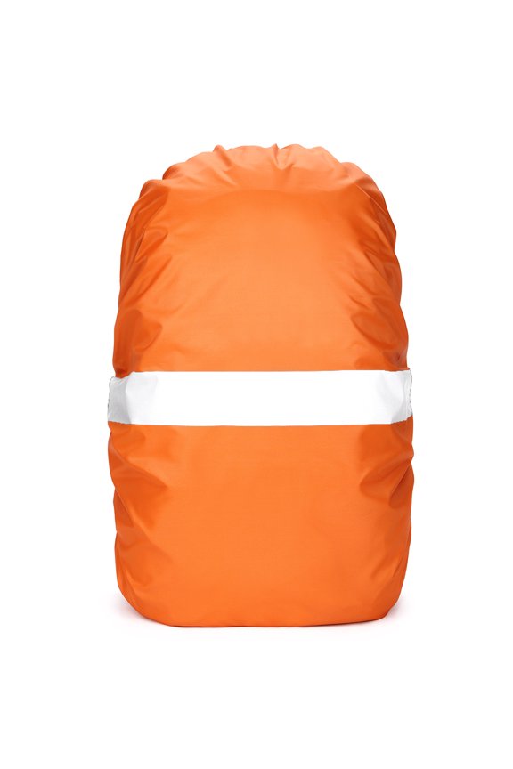 Reflective Waterproof Backpack Rain Cover 20L Dust Raincover for Camping(orange)
