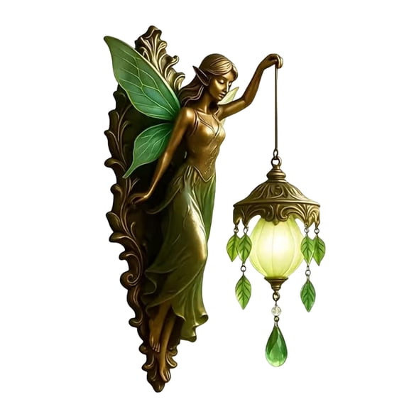 Moontgen Vintage Forest Light Multi Purpose Retro Coastal Style Night Light Tail Design Warm Lights Fantasy Decor for Hotel&restaurant Decoration (Green)