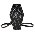 thumbnail image 1 of Moontgen Women Coffin Satchel Bag Cartoon Pu Leather Halloween Sling Purse (Style 6), 1 of 9