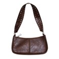 thumbnail image 1 of Moontgen Women Crossbody Sling Bag Studded Decor Casual Tote Dating Purse (Coffee ), 1 of 9