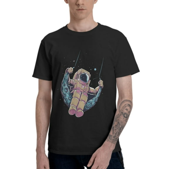 Moonwalk T-Shirt for Men Cotton 100% Summer Tops Women Fashion Casual Short Sleeves Round Collar Short-Sleeve Couple Top Tees