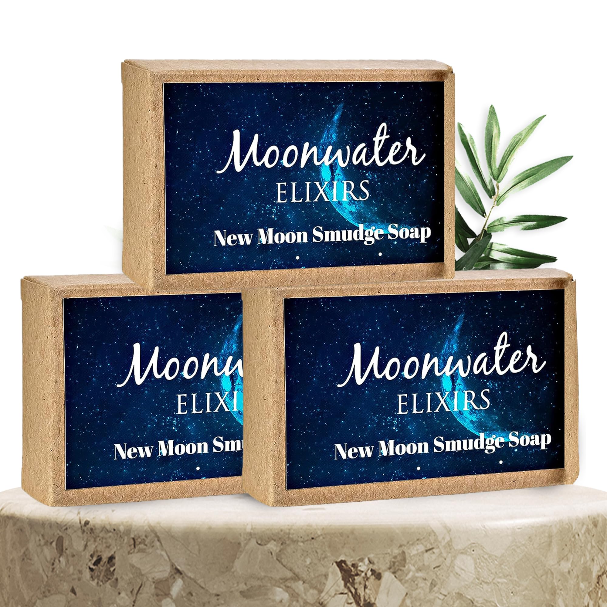 Moonwater Elixirs New Moon YPF5 Smudge Soap New Moon Infused