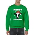thumbnail image 1 of Moooy Christmas Sweatshirt Men -Smartprints Designs, Male Medium, 1 of 4
